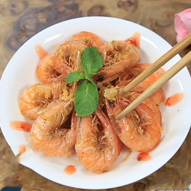 Bước 4 Thành phẩm Tôm chiên bơ tỏi